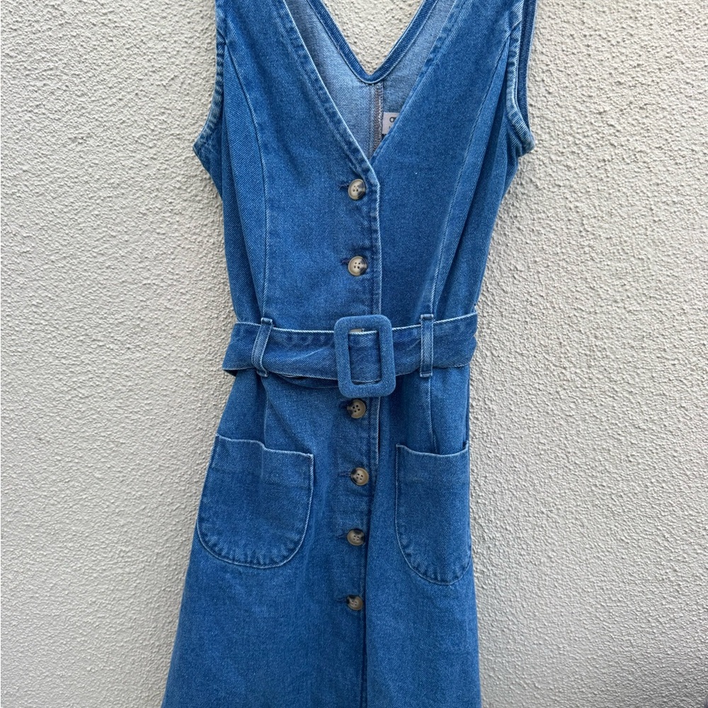 ASOS Blue Denim Midi Dress